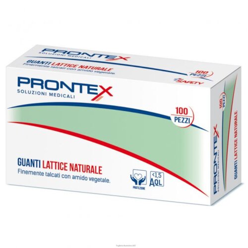 Prontex guanto in lattice con amido piccolo 100 pezzi