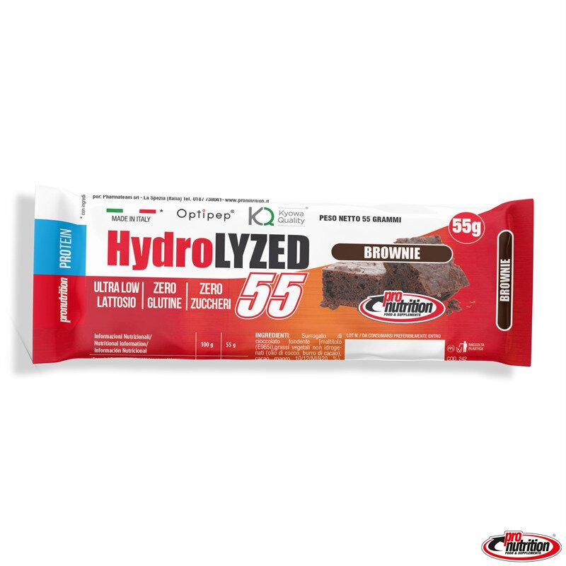 Pronutrition hydrolized 50% barretta proteica gusto brownie 55g