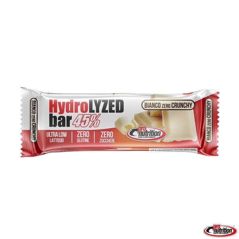 Pronutrition hydrolyzed bar 45% bianco crunchy 35g