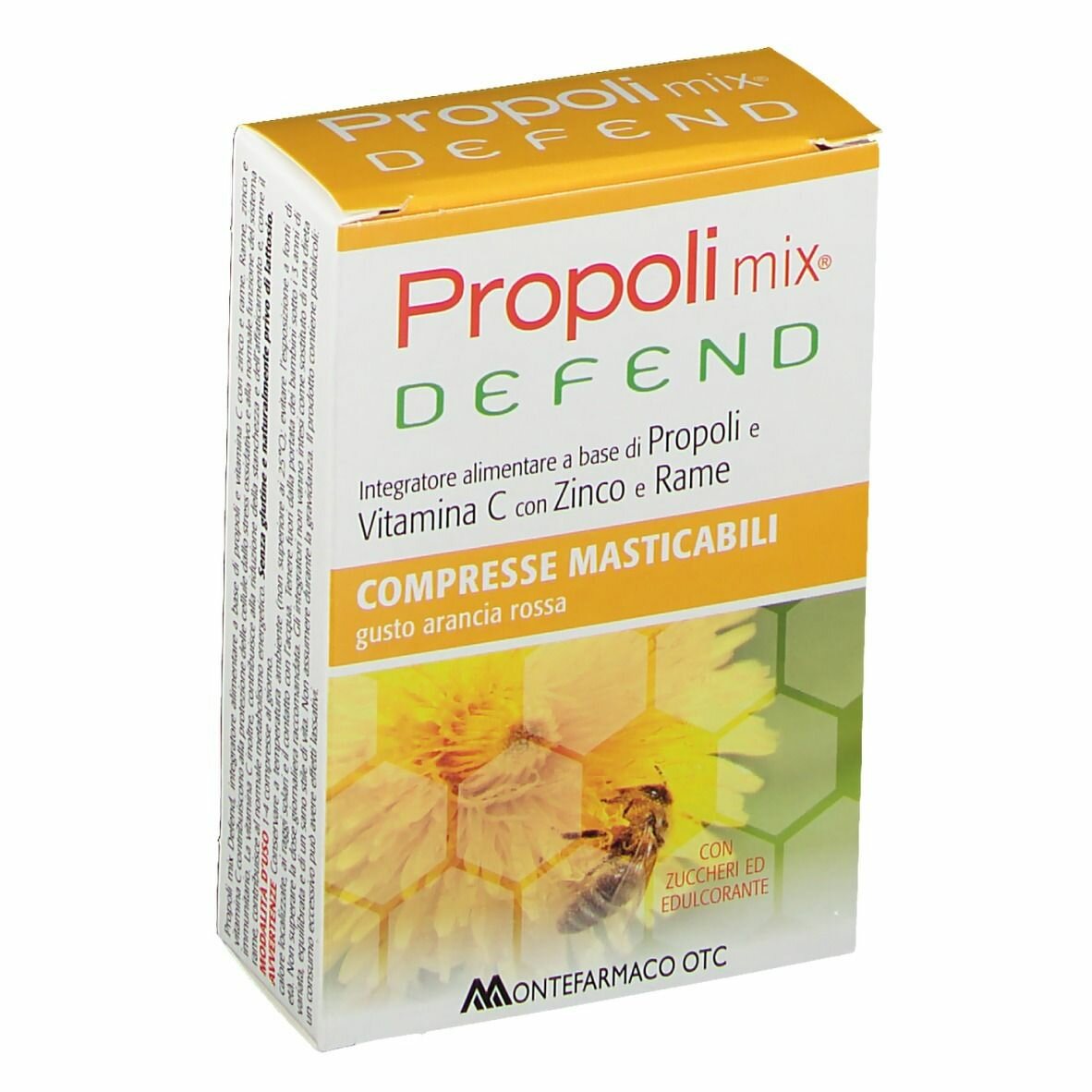 Propoli mix defend 30 compresse masticabili gusto arancia