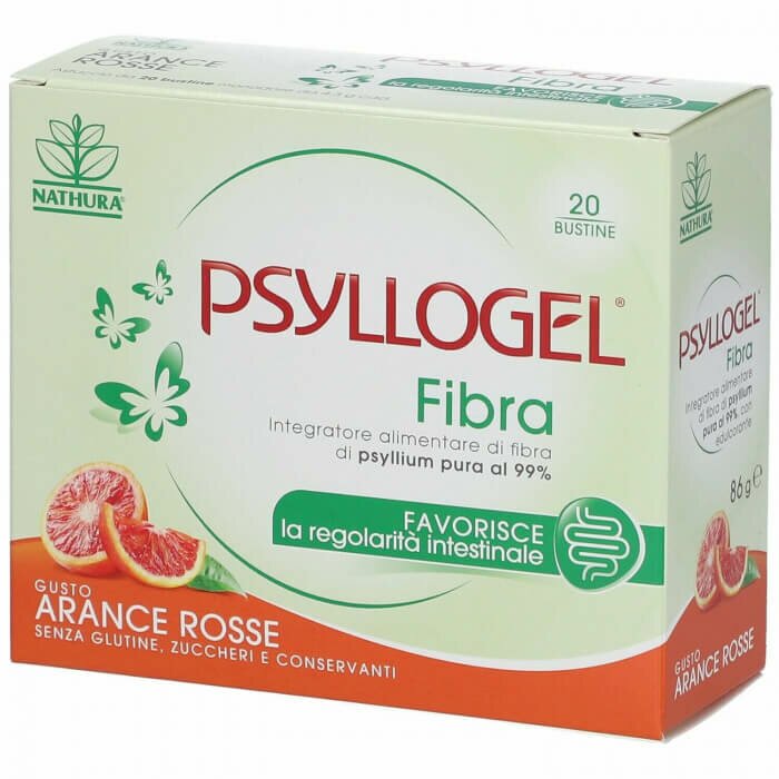 Psyllogel Fibra Regolarità Intestinale 20 bustine gusto arancia rossa