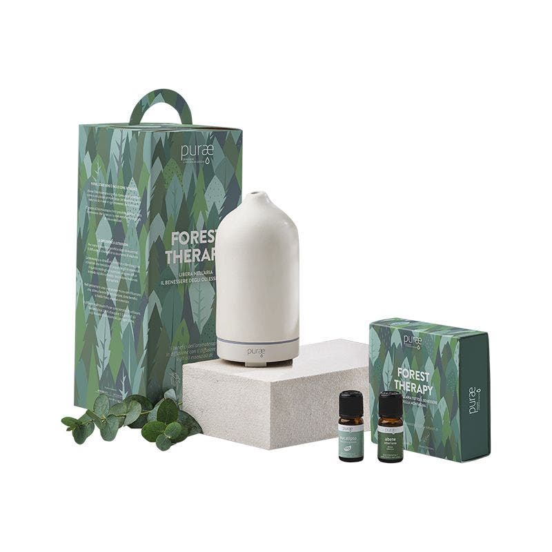 Purae kit diffusore fuji con olio essenziale forest therapy
