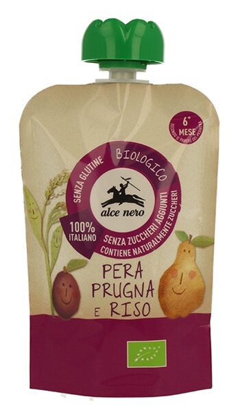 Purea pera/prugna/riso baby food 100 g