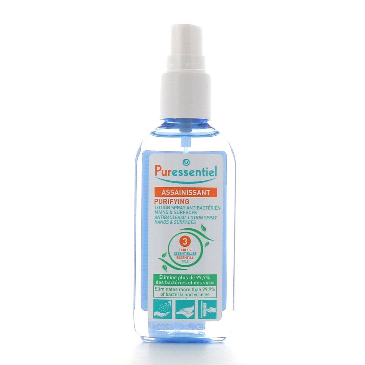 Puressentiel lozione spray disinfettante mani 80 ml