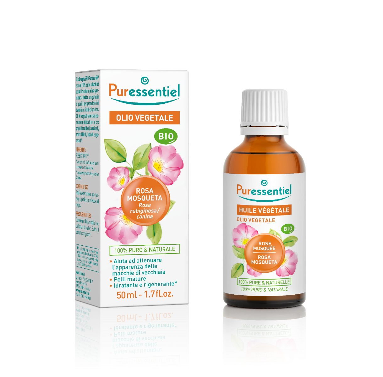 Puressentiel olio vegetale rosa mos