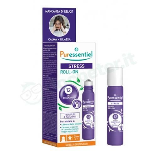 Puressentiel Stress Roller Ai 12 Olii Essenziali 5 ml