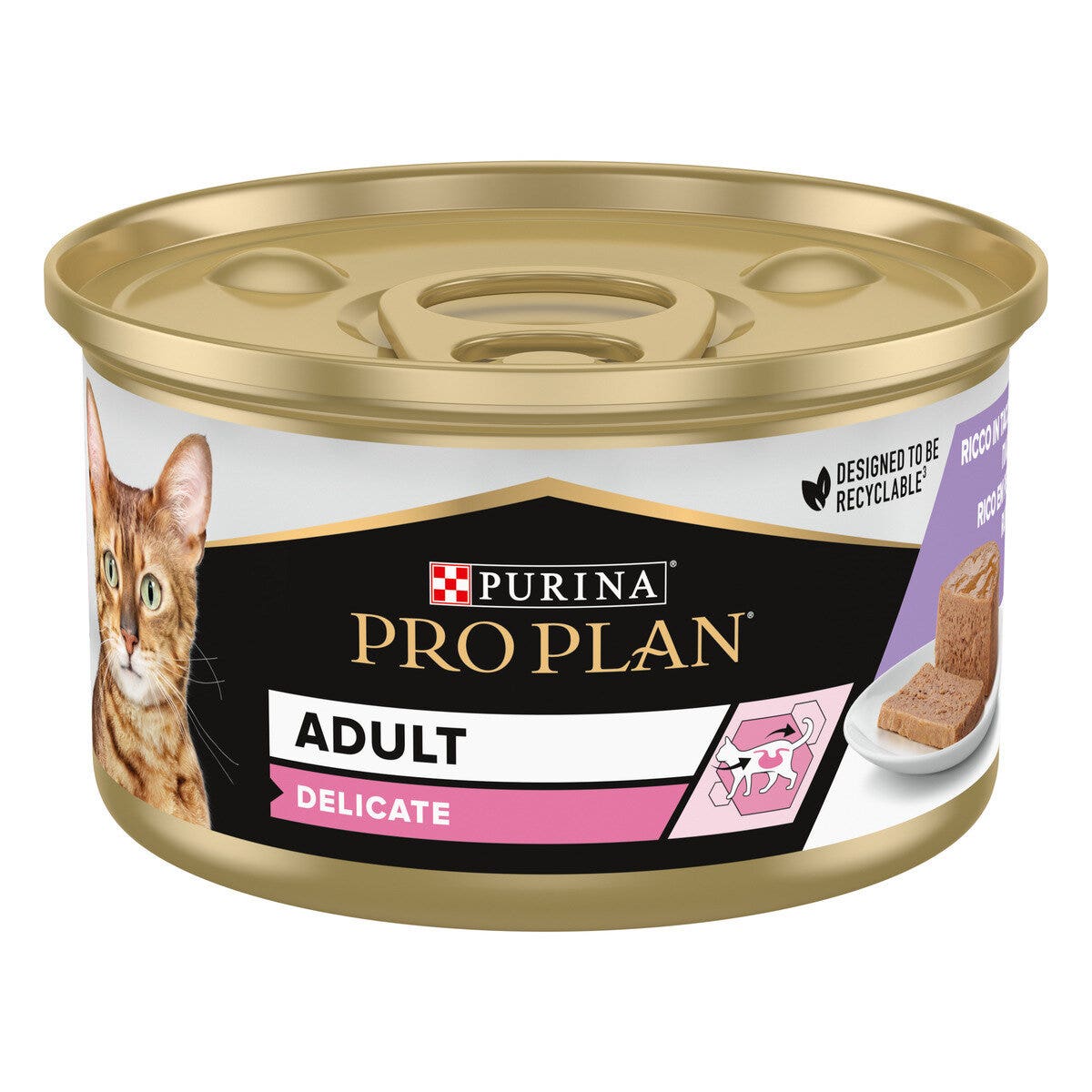 Purina pro plan wet cat delicate mousse con tacchino 85g