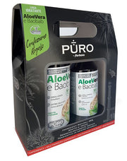 Puro gift collectio shampoo bio 250 ml + bagnoschiuma bio 500 ml aloe vera & baobab