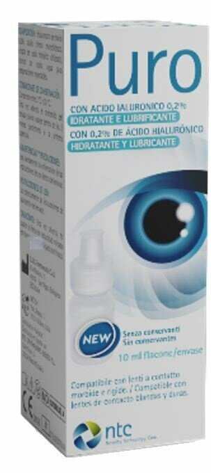 Puro gocce oculari acido ialuronico 0,2% 10ml