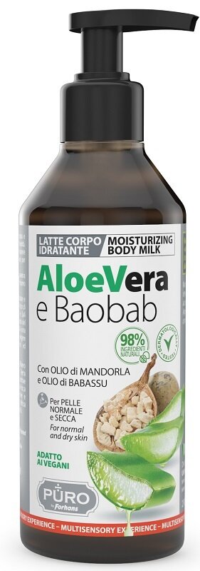Puro latte e corpo aloe e baobab 250 ml