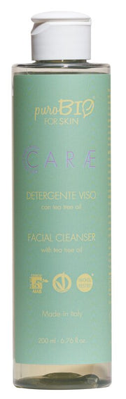 Purobio carae detergente viso tea tree 200 ml