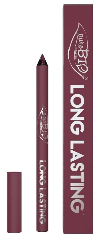 Purobio cosmetics matita labbra long lasting 011l malva scuro
