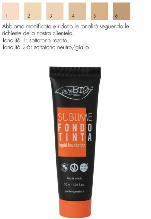 Purobio fondotinta fluido sublime 05 30 ml