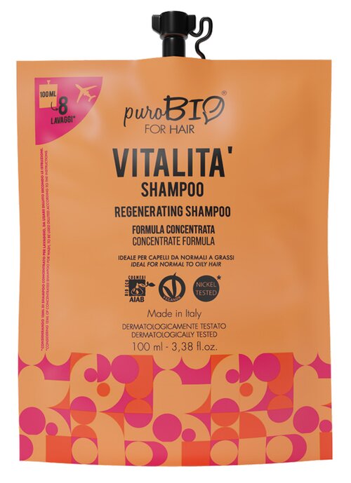 Purobio for hair shampoo vitalita' 100 ml