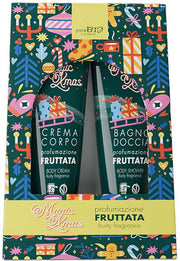 Purobio for skin kit crema corpo e bagno doccia da 150 ml fragranza fruttata