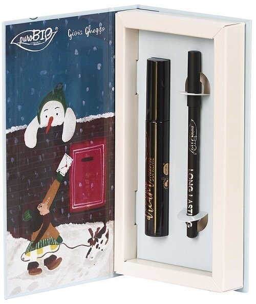 Purobio kit il pupazzo di neve 1 mascara double dream supreme + 1 matita occhi long lasting