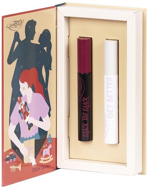 Purobio kit lo schiaccianoci 1 mascara black too black + 1 mascara get better