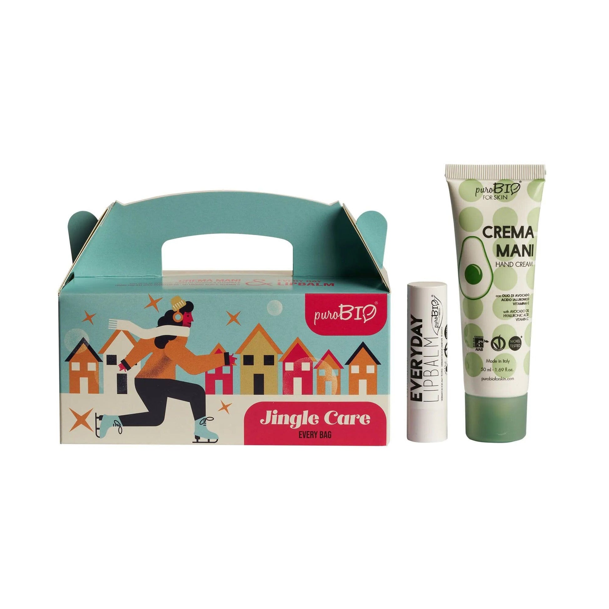 Purobio ultra bag crema mani classica 50ml  + lipbalm everyday