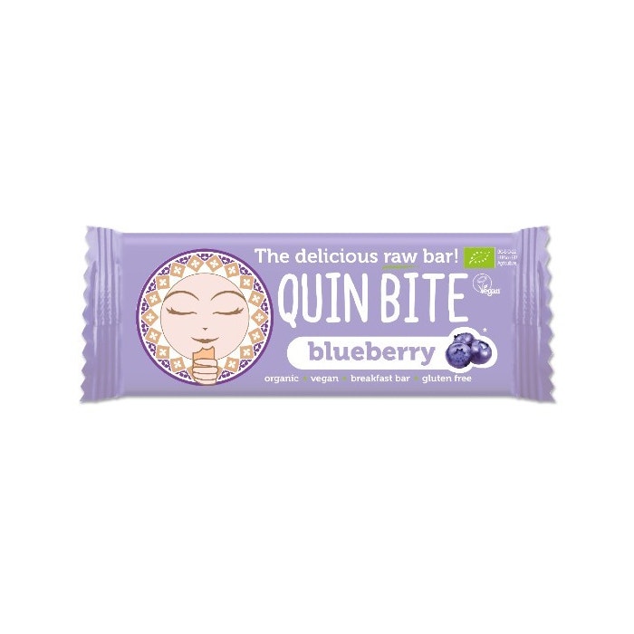 Quin bite barr cruda mirtillo