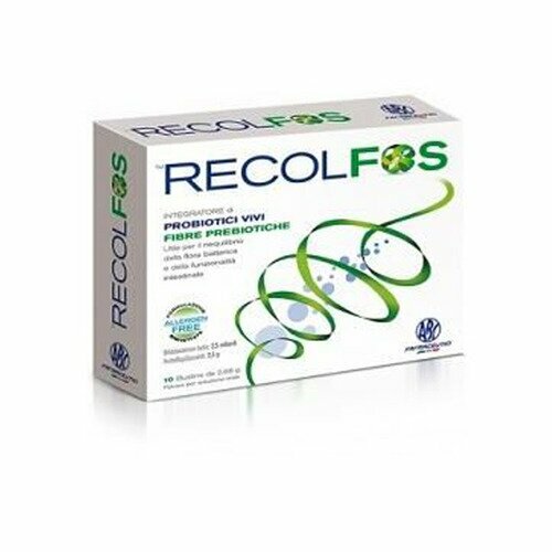 Recolfos Integratore di Probiotici e Fibre 10 Bustine