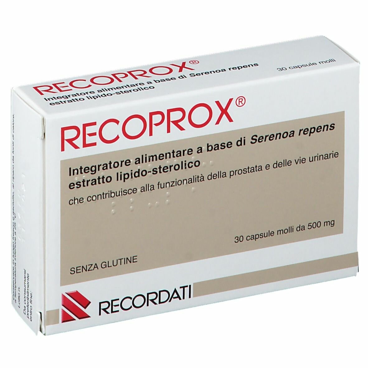Recoprox Integratore Prostata e Vie Urinarie 30 capsule molli