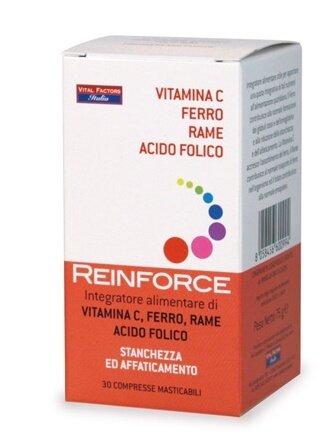 Reinforce ferro + vitamina c + rame + acido folico