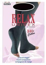Relax unisex 140 gambaletto cotton punta aperta blu scuro 5xxl