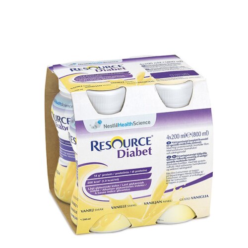 Resource diabet plus vaniglia 4 x 200 ml