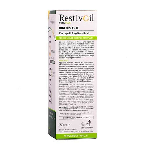 Restivoil Activ Plus Olio Shampoo Rinforzante Anticaduta 250 ml