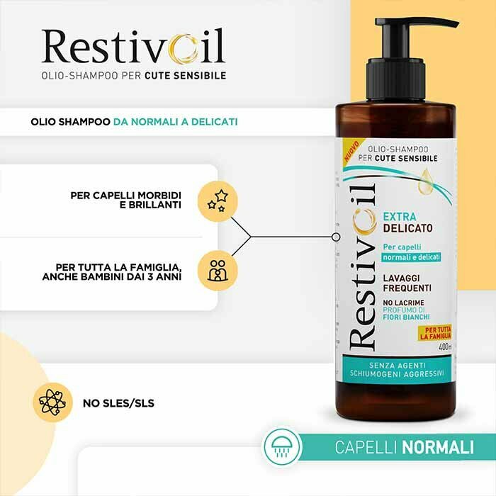 Restivoil Extra Delicato Olio Shampoo Capelli Delicati 400 ml