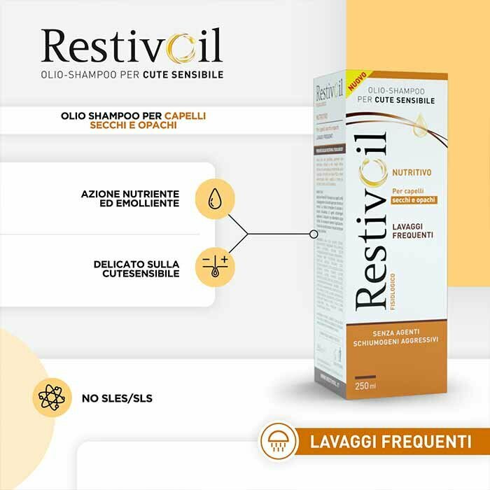 RestivOil Fisiologico Nutritivo Olio Shampoo Capelli Secchi 250ml