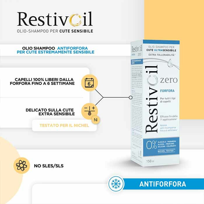 RestivOil Zero Azione Antiforfora Olio Shampoo 150 ml