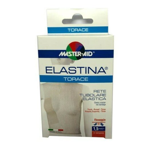Rete tubolare elastica ipoallergenica master-aid elastina torace 5 mt in tensione calibro 8 cm