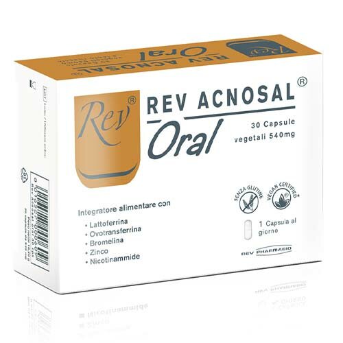 Rev Acnosal Oral Integratore Bellezza Della Pelle 30 Capsule