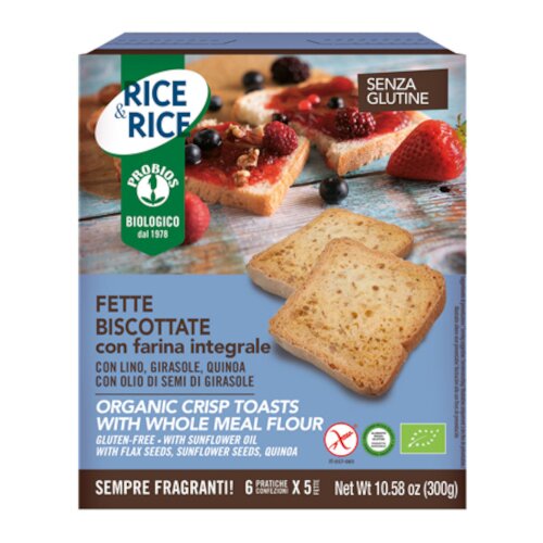 Rice & rice fette biscottate con farina integrale 300 g