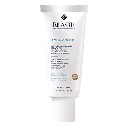 Rilastil Aqua Color Gel-Crema Colorante Idratante Medium 40 ml