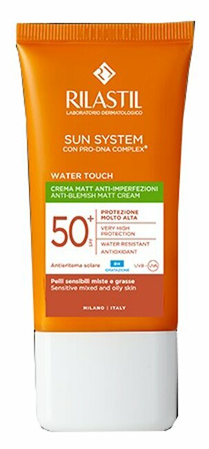 Rilastil sun system water touch fluido spf50+ 50 ml nuova formulazione