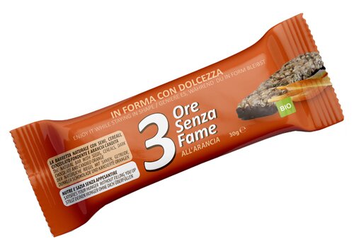 Rilevo 3 ore senza fame arancia barretta biologico 30 g