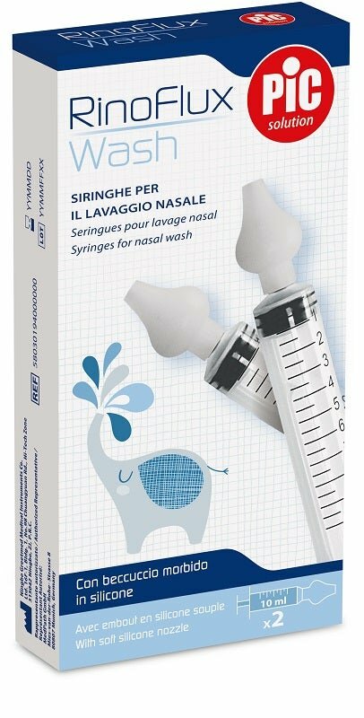 Rinoflux wash siringhe lavaggio nasale 2 pezzi