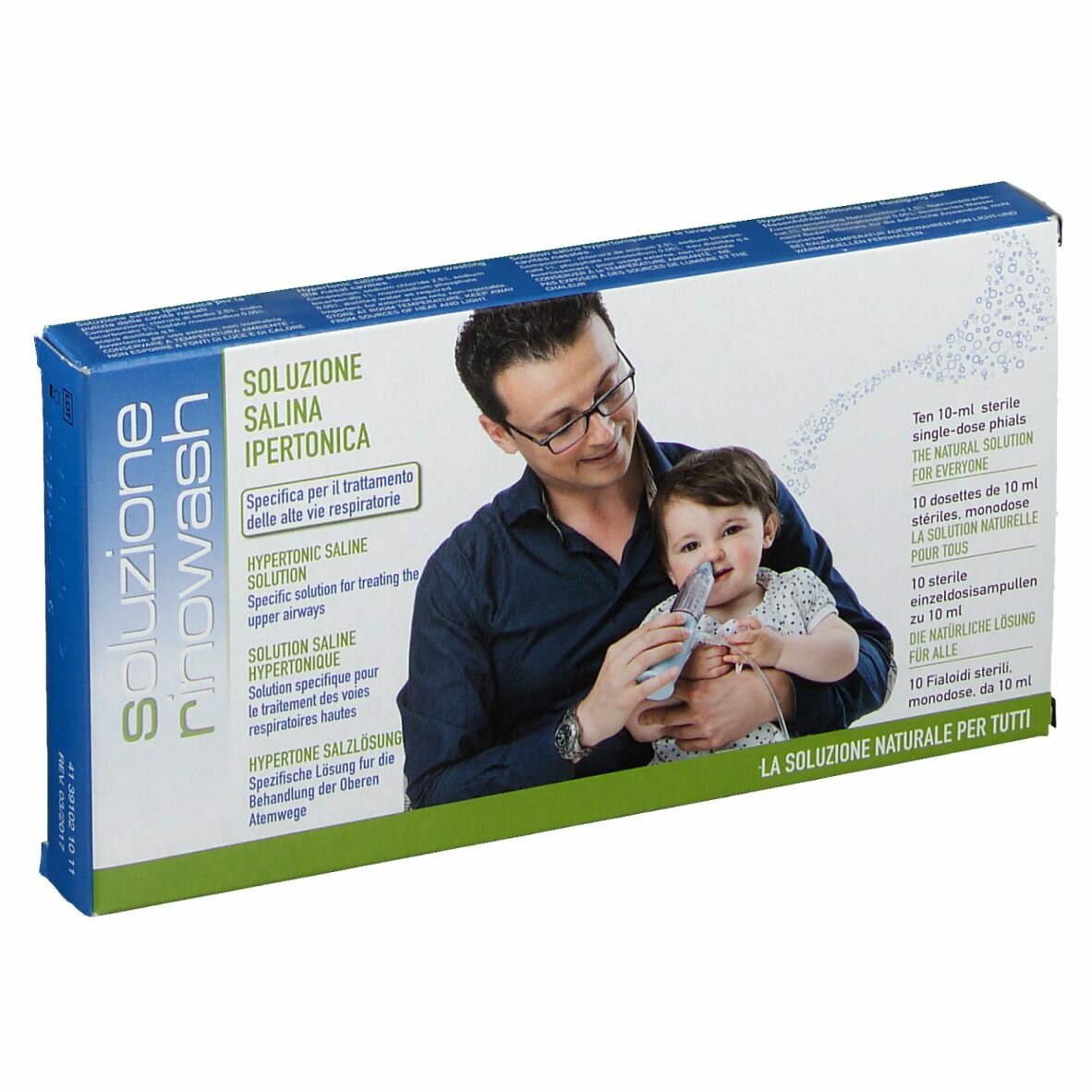Rinowash Soluzione Ipertonica Nasale monodose 10 fialette