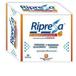 Ripresa integratore alimentare di magnesio e potassi 30 bustine