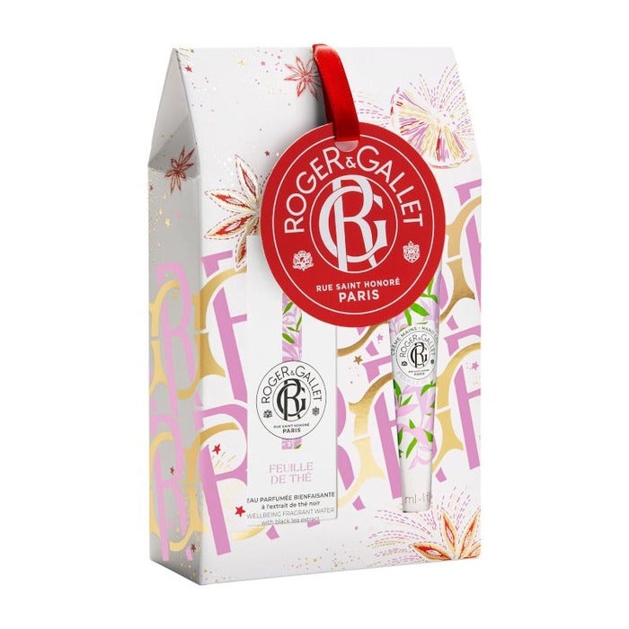 Roger & gallet cofanetto feuille de thé acqua profumata di benessere 30ml