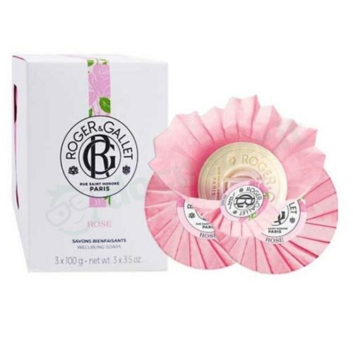 Roger & Gallet Rose Box Fragranza Floreale 3 Saponette 100 g