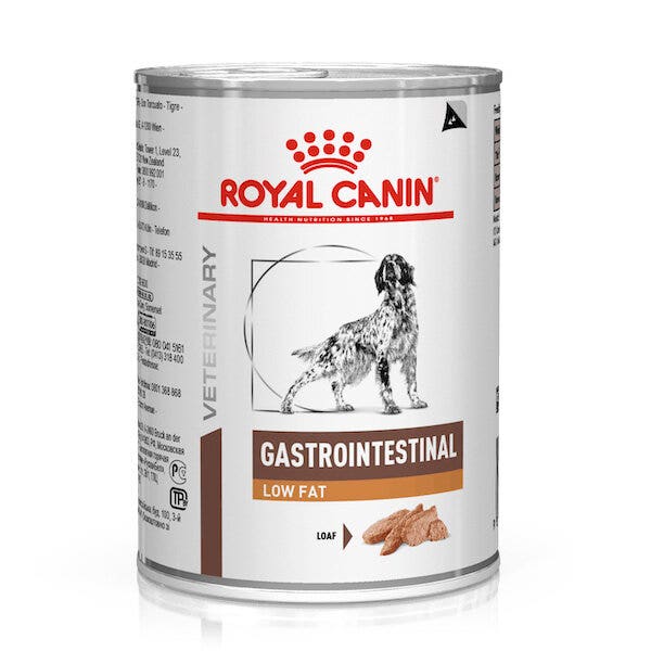 Royal canin veterinary diet gastrointestinal low fat cibo umido per cani lattina 420g
