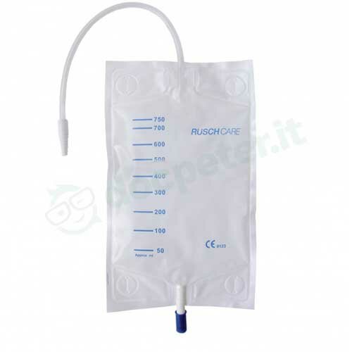 Rusch Sacca Urina 750 ml Comfort Gamba Tubo 10 cm 30 Pezzi