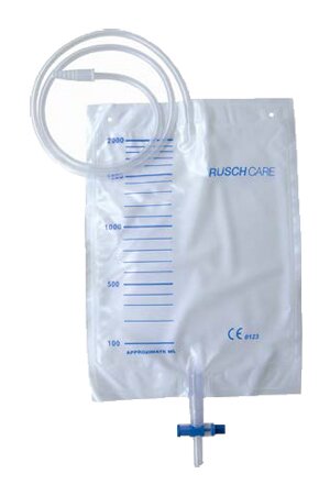 Sacca di drenaggio letto per incontinenza 2000ml in pvc convalvola di non ritorno e scarico con tubo di raccordo 90cm 30 pezzi riutilizzabile
