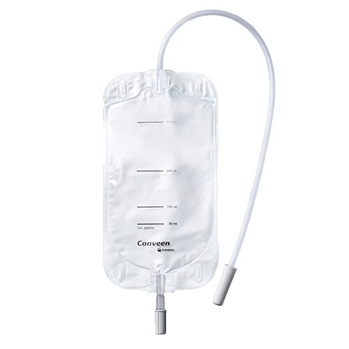 Sacca gamba comfort monouso da 750ml con tubo da 35 cm e laccetti 30 pezzi