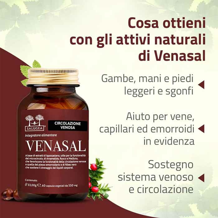 Salugea Venasal per Circolazione Venosa 60 capsule