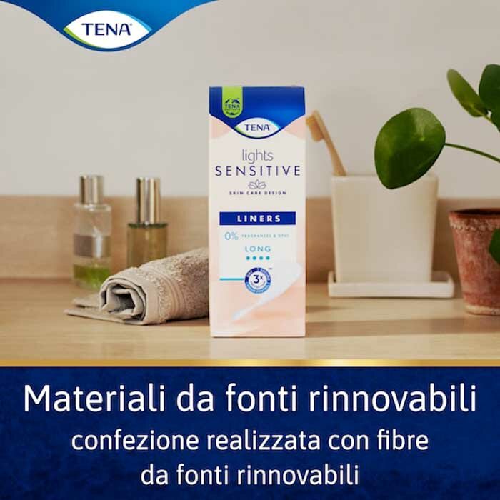 Salvaslip lungo lights by tena long 20 pezzi