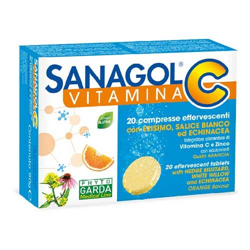 Sanagol C Integratore Vitamina C 20 Compresse Effervescenti